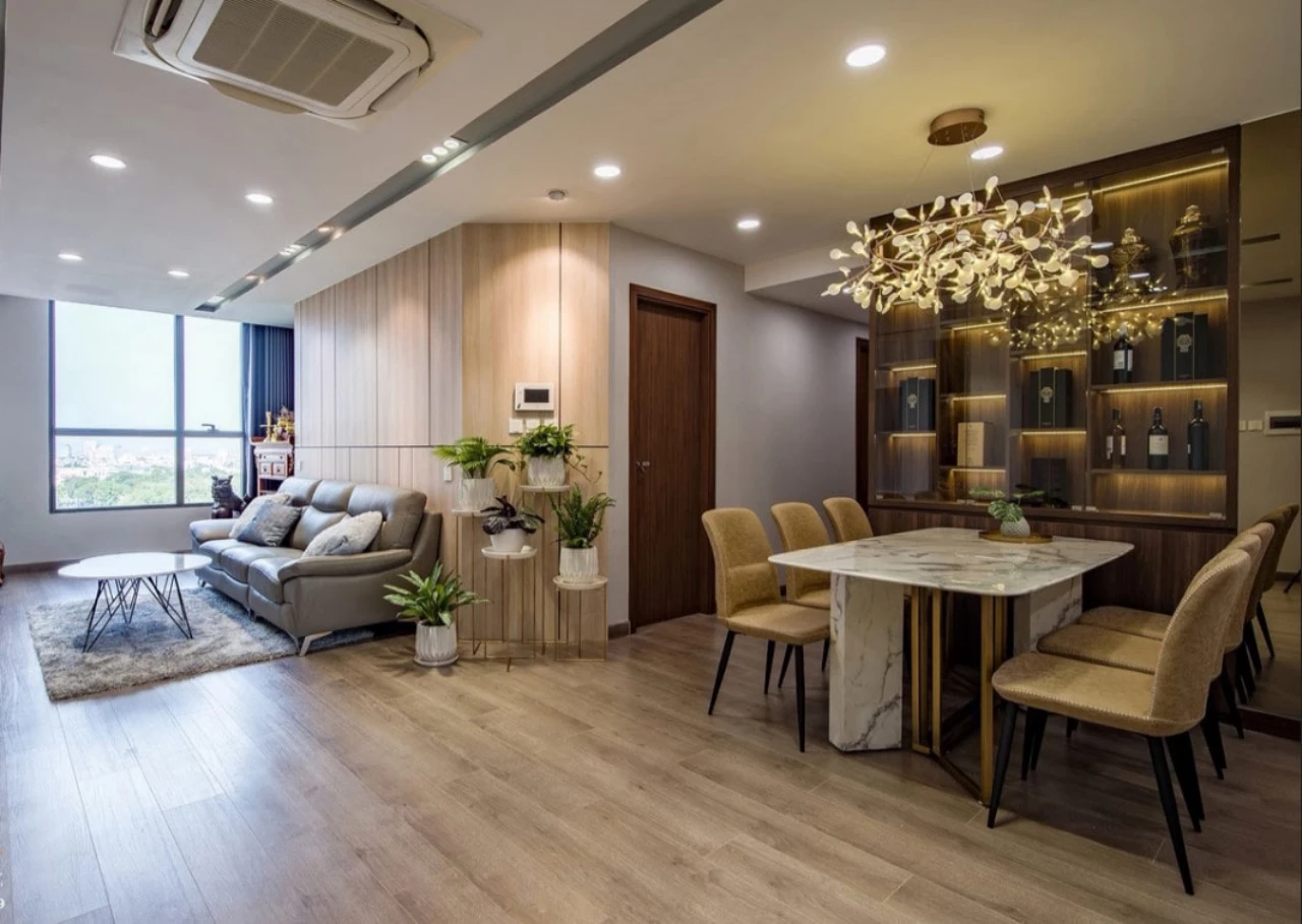 Nội thất phòng khách sang trọng chất lượng cao tại Masteri Thảo Điền