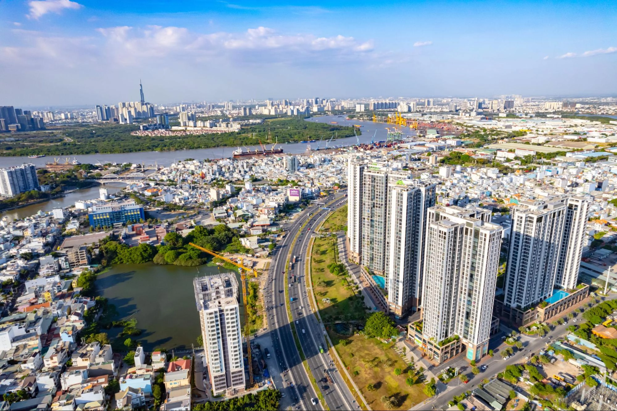 Vị trí căn hộ Eco Green trên trục Nguyễn Văn Linh
