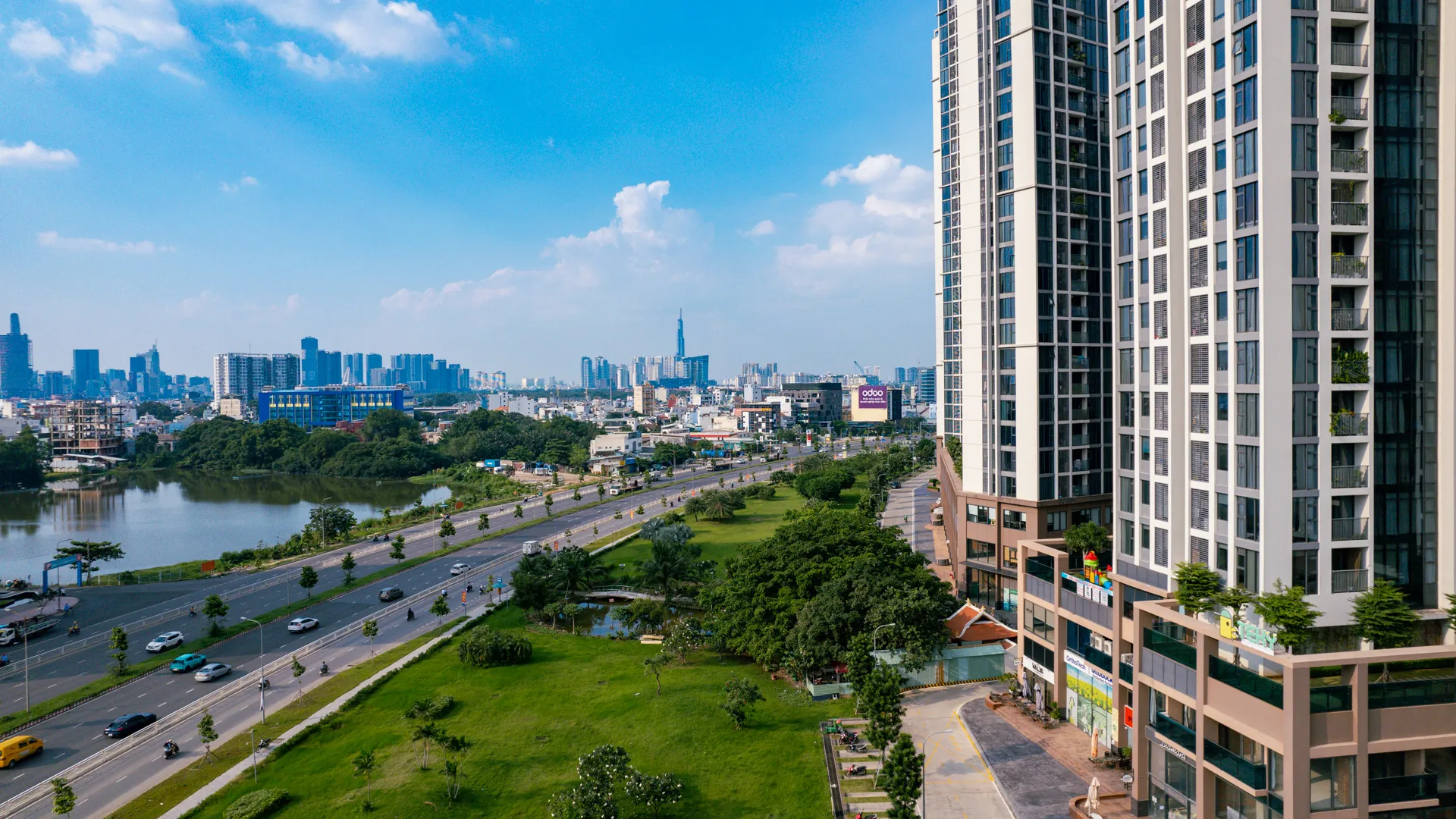 Vị trí của Eco Green trên đường Nguyễn Văn Linh