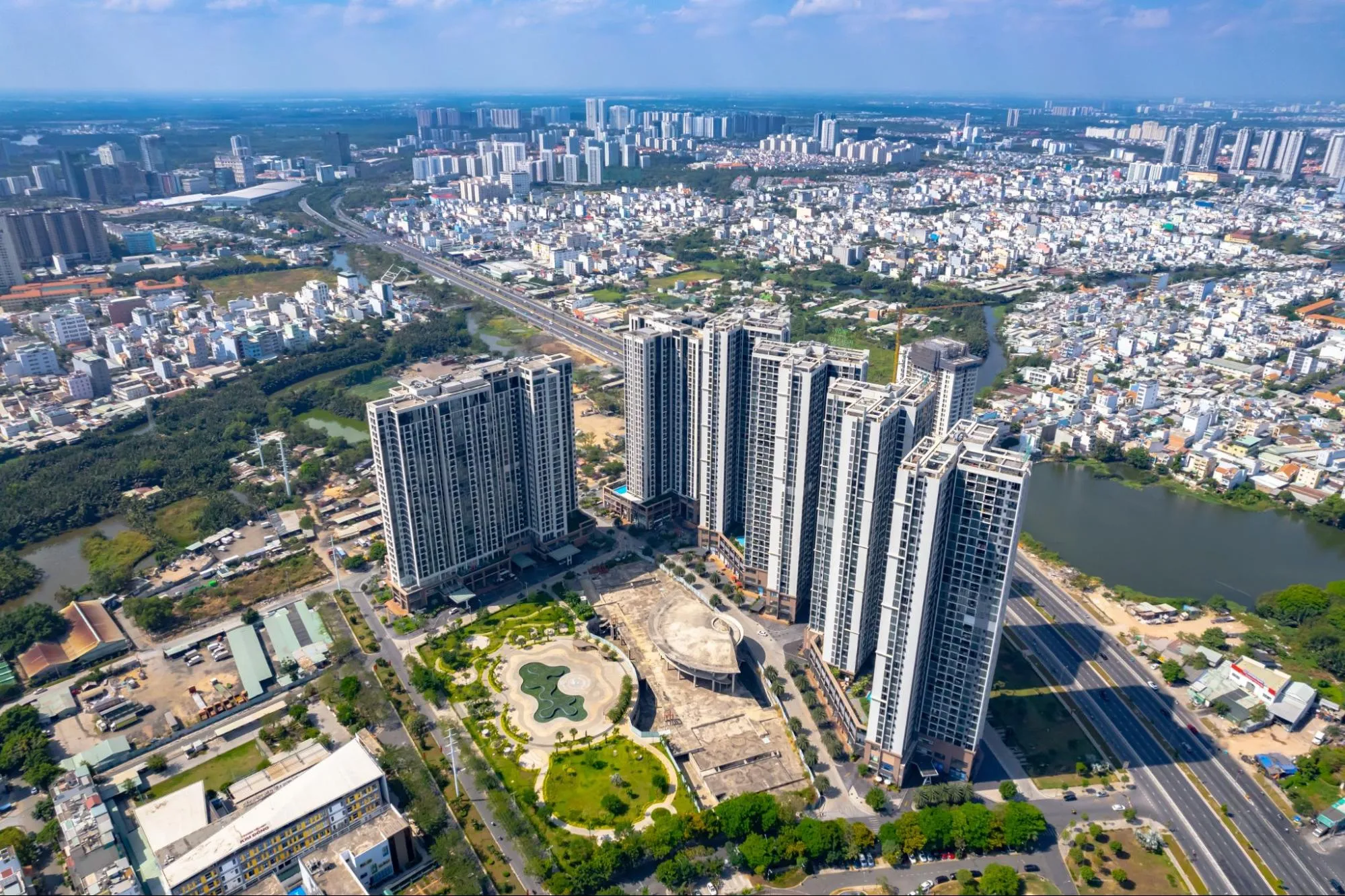 Toàn cảnh căn hộ Eco Green Quận 7 từ trên cao