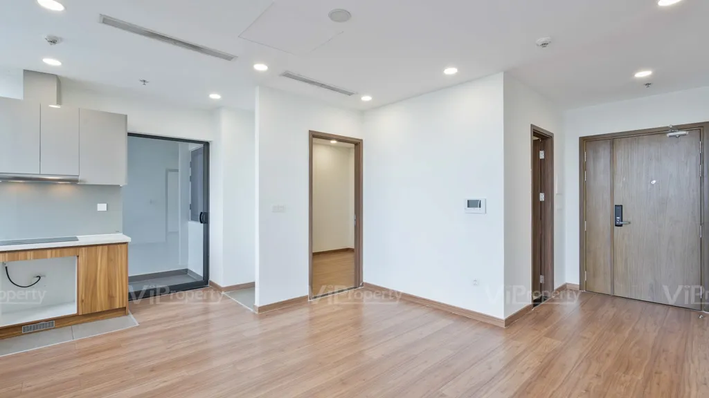 Không gian căn hộ 2 phòng ngủ nội thất cơ bản tại dự án Eco Green Sài Gòn