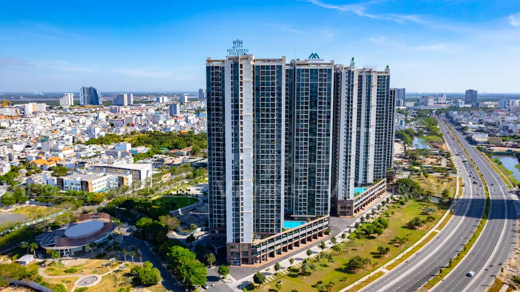 Toàn cảnh khu căn hộ Eco Green Sài Gòn nhìn từ trên cao