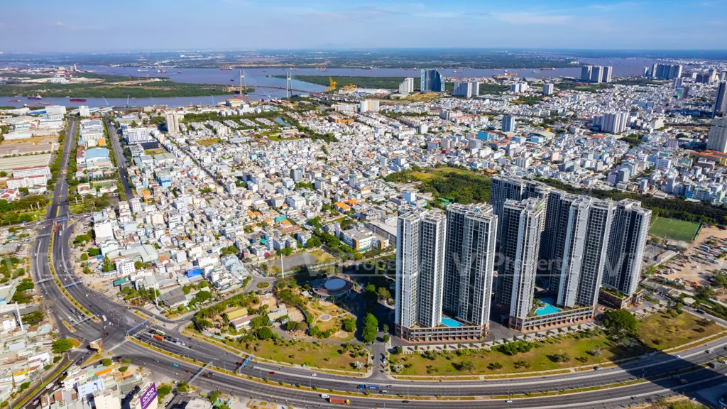 Vị trí Eco Green Sài Gòn trên trục Nguyễn Văn Linh, khu Nam Sài Gòn